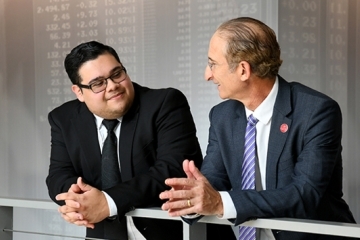Esteve Jimenez ’16TCB, ’17MBA and William Reisel, Ph.D.