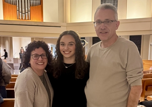 Alexandra and her parents