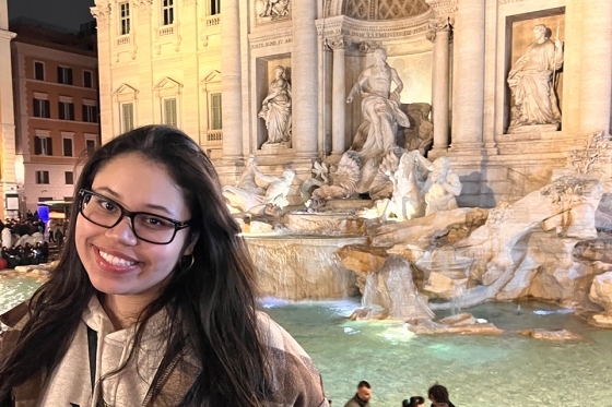 St. John's Student Hailey Brizuela in Italy