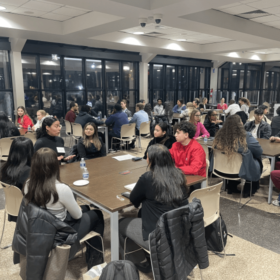 A group of college students in the St. John's University Career Peer Program