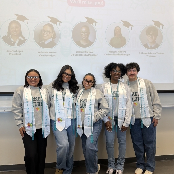 Marketing club students
