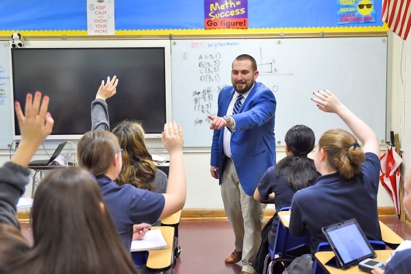 Billy Rabold ’17Ed, ’18GEd Teaching in High School