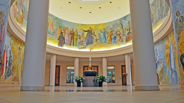 Interior shot of St. Thomas More Church