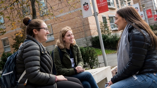 UG Students Talking on Campus 