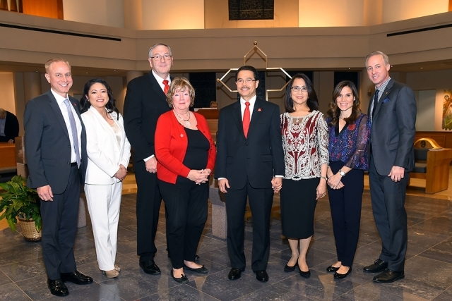 President Gempesaw, Clavel Albay Gempesaw, Ph.D., and St. John's couples