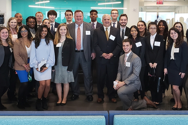 Group of students posing for photo