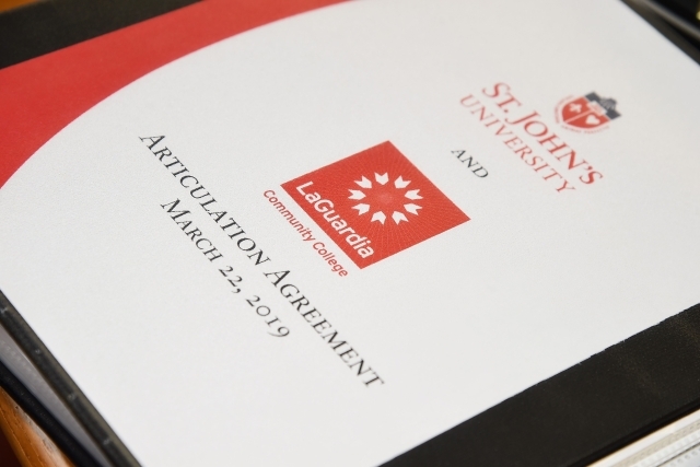 Cover of articulation agreement documents