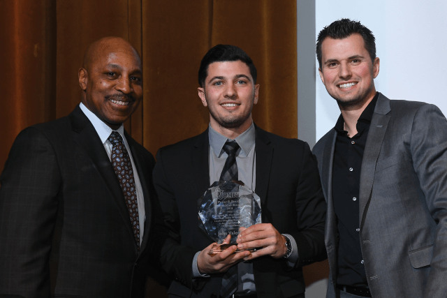 L to R: Willie Randolph, John Valente, and  Joe Panik