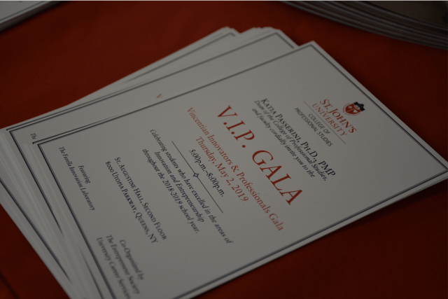 College of Professional Studies V.I.P. Gala 2019