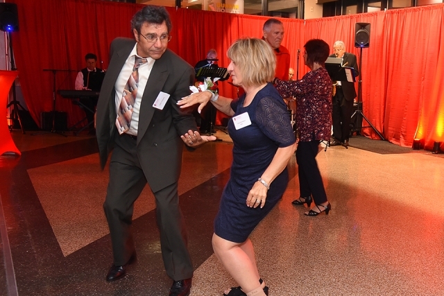 Grand Alumni Homecoming Weekend "After Party" guests dancing