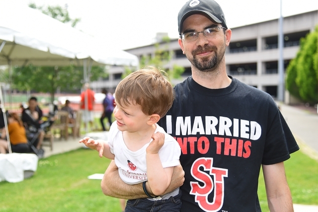Grand Alumni Homecoming Weekend Red Storm Alumni Festival attendee
