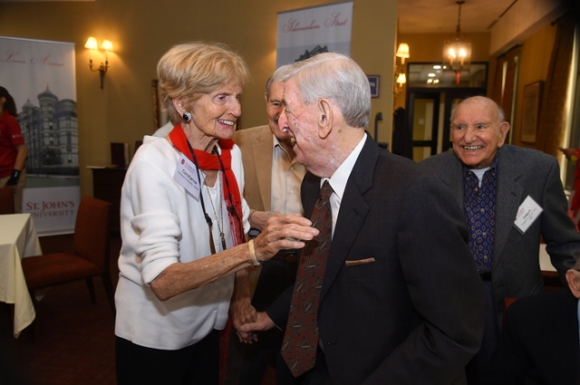 Two people embracing at GAHW