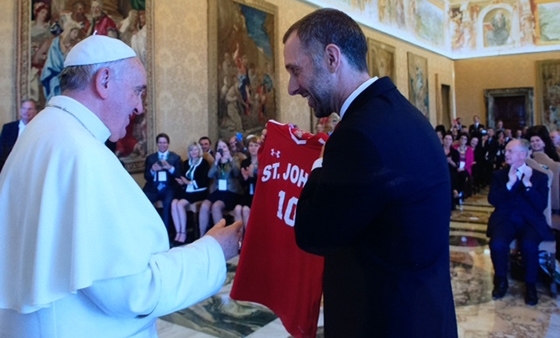 Dean Simons and Pope Francis