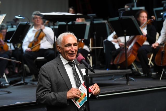 Joseph Sciame at microphone