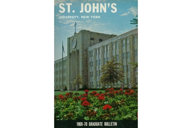 Graduate Bulletin Cover featuring St. Augustine Hall 