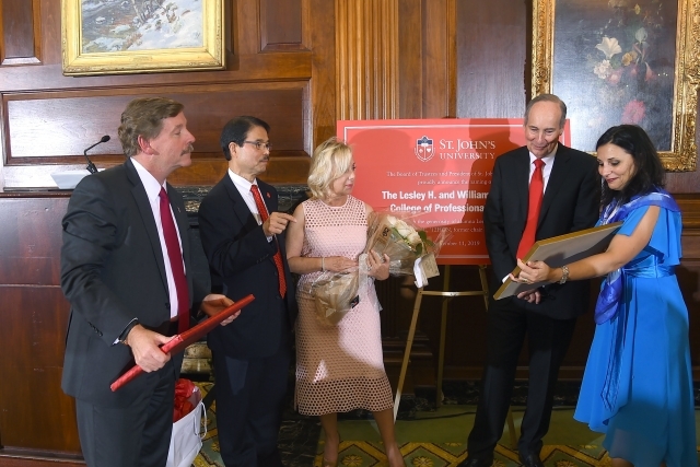 St. John’s University Receives Historic Gift from Lesley H. and William L. Collins