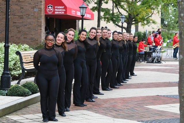 Dance Team in a line