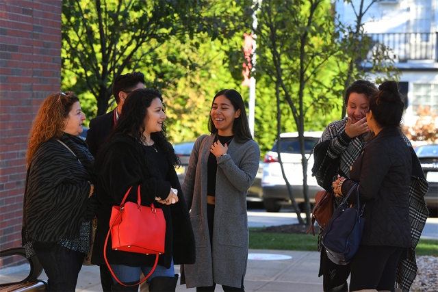 Meeting new friends at SI Open House