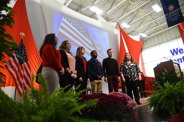 National Anthem at SI Open House