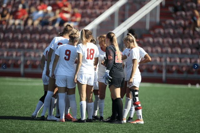 Women's soccer on the field vs. Cornell
