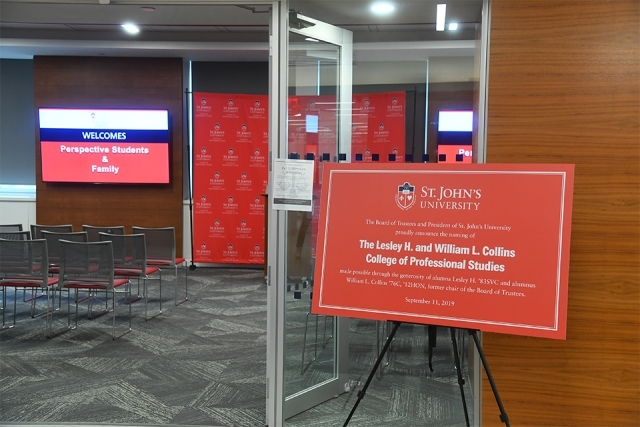 Sign welcoming students to academic session