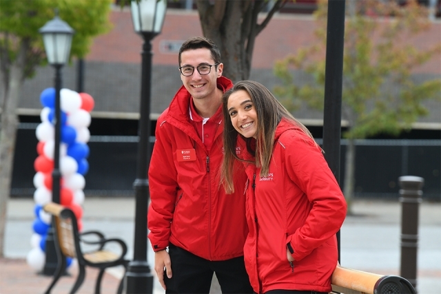 SJU student ambassadors smiling