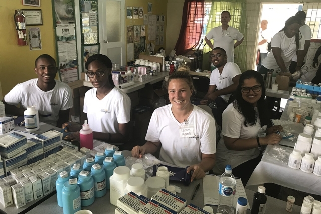 CPHS Students working in Jamaica