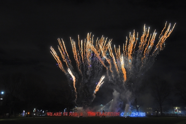 Fireworks in the sky