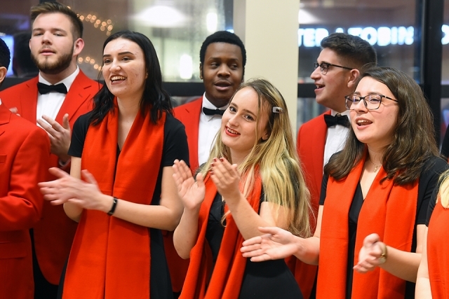 St. John's students singing