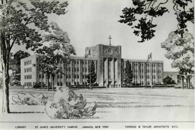 Architectural drawing of St. Augustine Hall