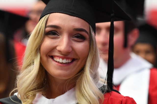 Student at graduation