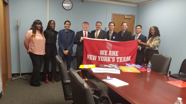 St. John’s Students Bring Advocacy Message to Albany