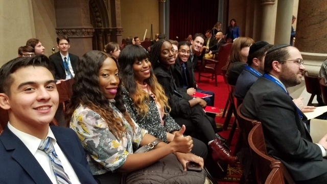 St. John’s Students Bring Advocacy Message to Albany