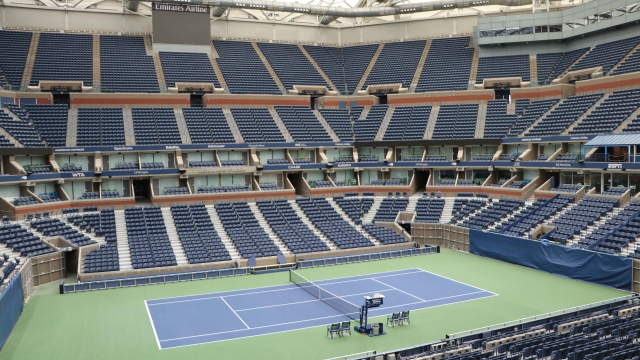 United States Tennis Association Billie Jean King National Tennis Center empty court