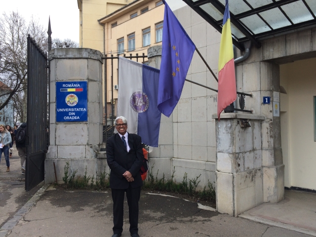 Jay Nathan, Ph.D., Professor of Management, at the University of Ordea, Romania, in March 2020