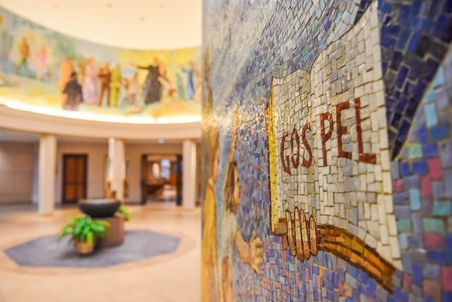 Gospel mosaic in St. Thomas More Church