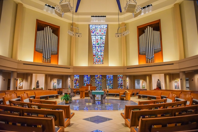 Fall 2019 interior of St. Thomas More Church