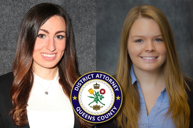 Lauren Collins '21 L and Elena Santo '22L 