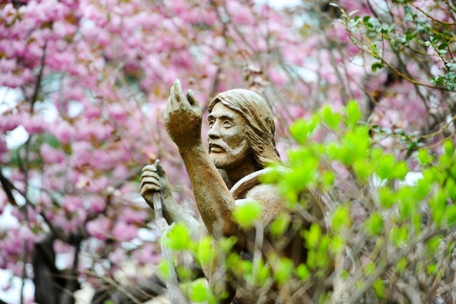 St. John the Baptist Statue close up