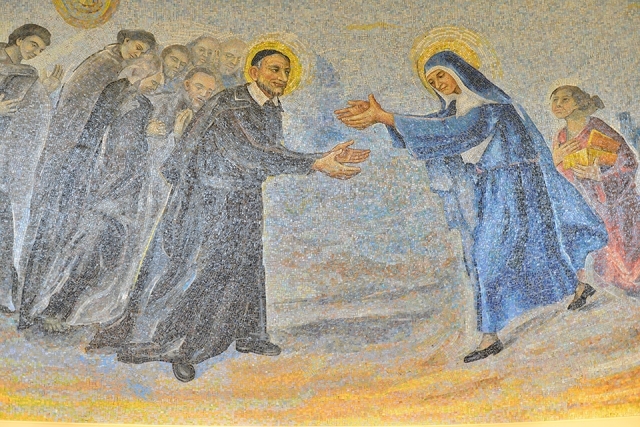 St. Thomas More Church mosaic of people