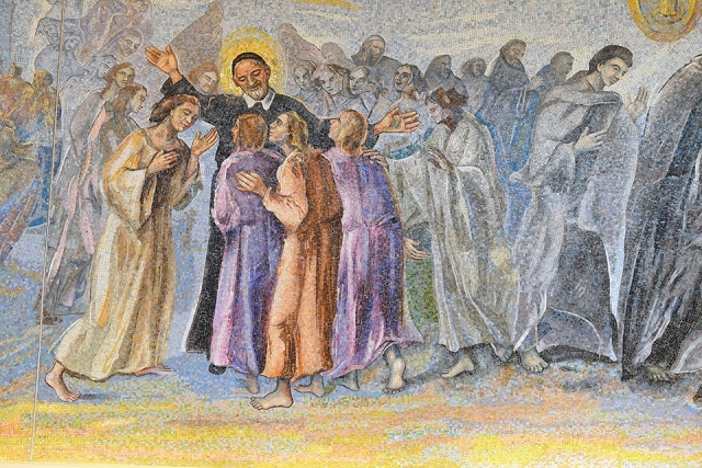 St. Thomas More Church mosaic of people