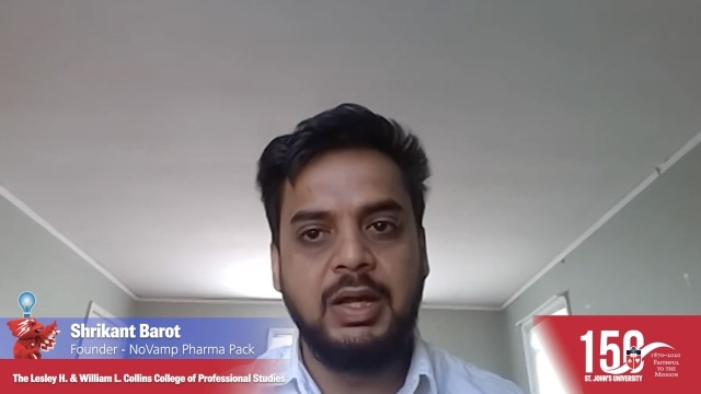 Pitch Johnny Zoom Screen with Participant Presenting