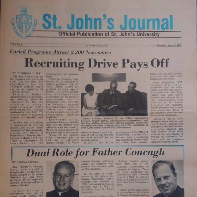 St. John's Journal first page