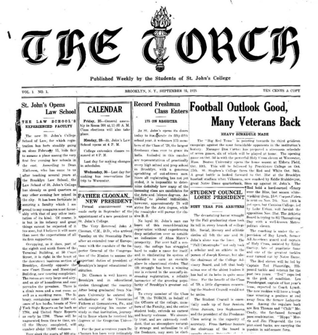 The Torch first page