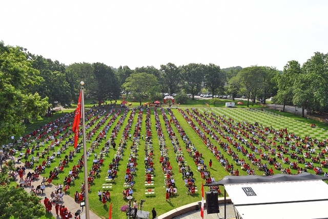 Overhead view of Great Lawn