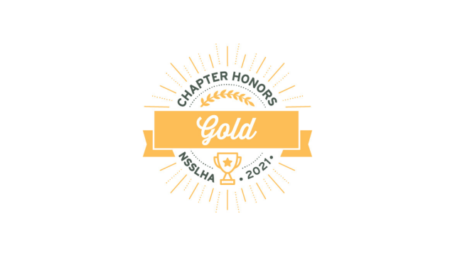 NSSLHA Gold Chapter 2021 Honors logo