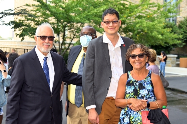 Blessing Marks the Return of Education Faculty to Campus