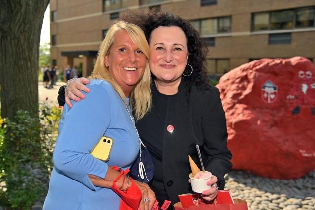 Blessing Marks the Return of Education Faculty to Campus