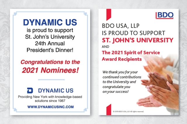 President's Dinner Sponsors