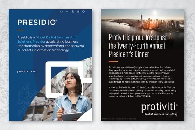 President's Dinner Sponsors